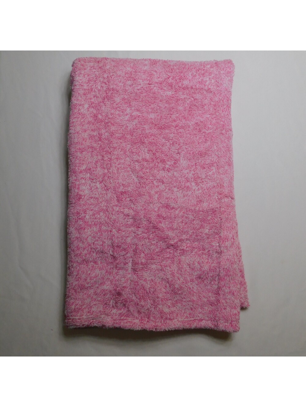 Comfort Bay Heathered Royal Plush Throw Blanket Pink White 50x60 Soft Fleece